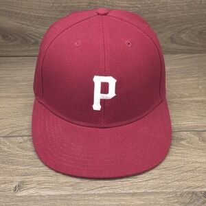 Primitive‎ Hat Cap Snap Back Maroon Mens Skateboarding Streetwear Classic P Logo